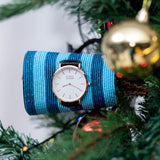 The Nomad Cuff Timepiece. A colorfully beaded, custom-fit, 4-inched cuff size watch.